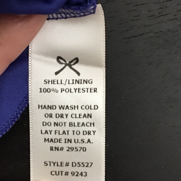 ANTHRO EVERLY Navy Blue Asymmetric Shimmer Dress - Picture 8 of 8